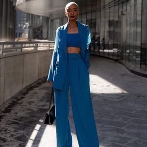 (SOLD OUT) The Drop x @signedblake Blue Sapphire Bralette + High Waisted Pants